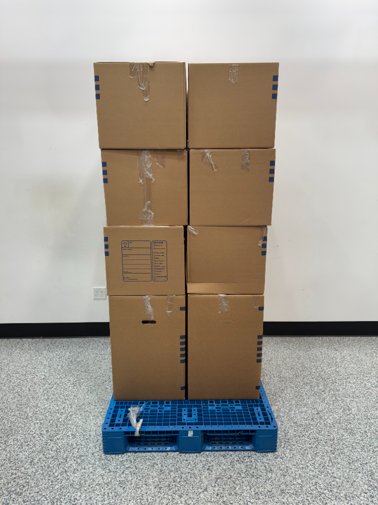 Image of Pallet of Laboratory Glassware